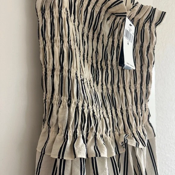 NWT - Taylor Swift Polo Ralph Lauren Nylon Crinkle Stripe A Line Dress - Picture 6 of 8